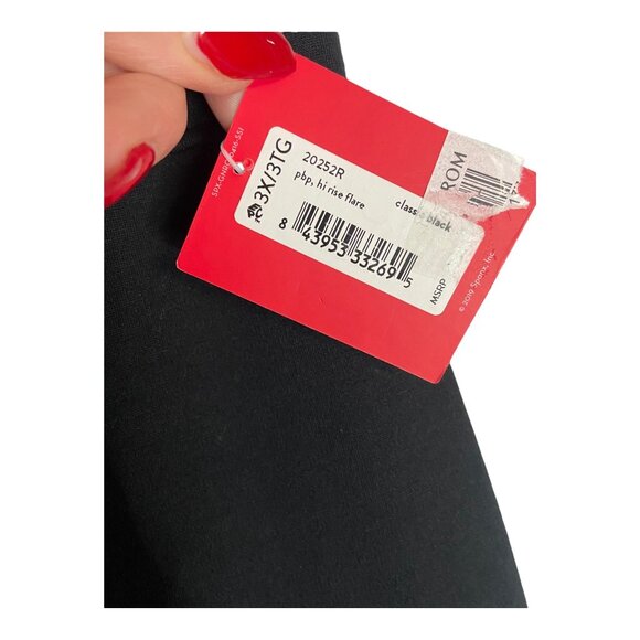 NWT SPANX SPANXsmooth PerfectFit Ponte Flare Black Pants-sz 3XL - Picture 3 of 9